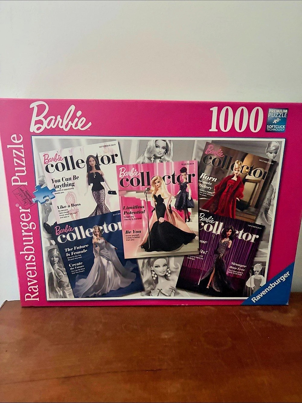 Ravensburger Barbie Collector in Pink & Black 1000 pc puzzle